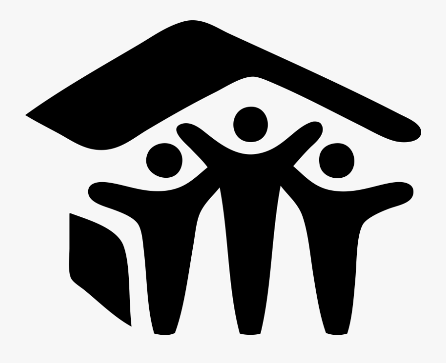 Black And White Habitat For Humanity Logo, Transparent Clipart