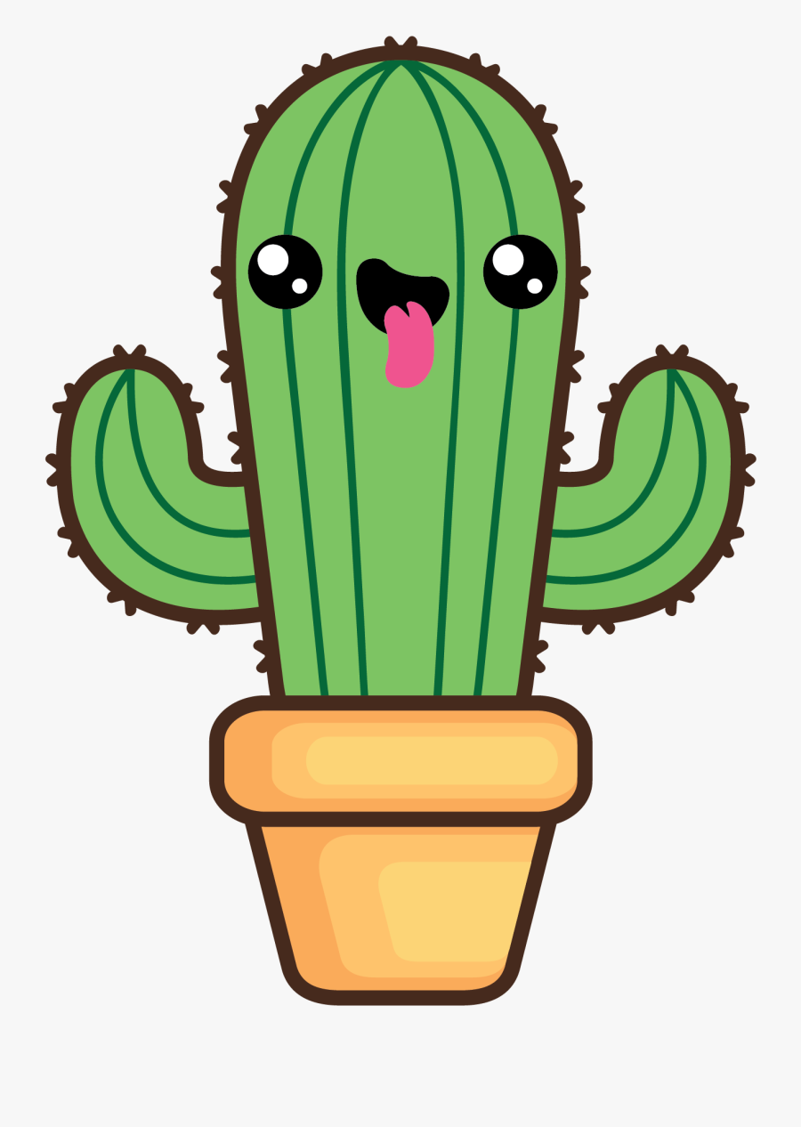 Kawaii Cactus Clipart , Png Download - Kaktus Clipart, Transparent Clipart