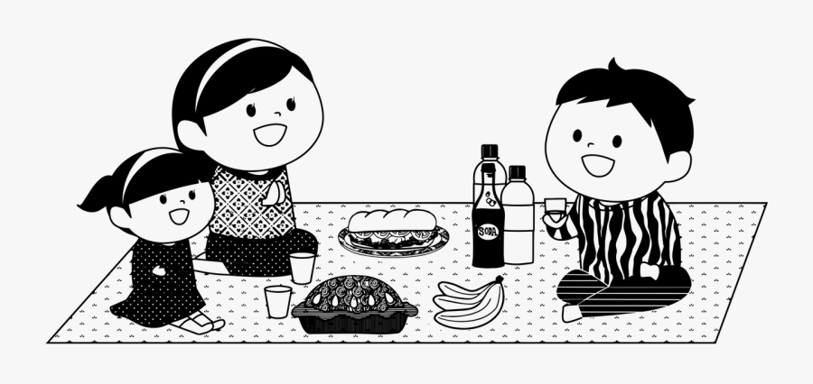 Family Picnic Clip Art, Transparent Clipart