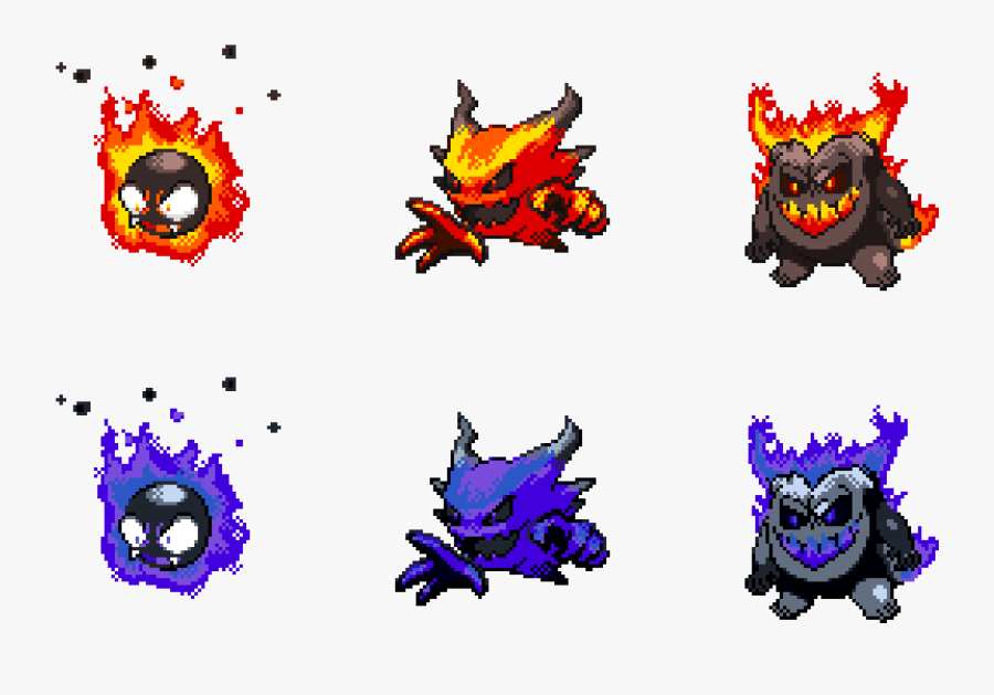 Artmy Take On An Alolan Gengar Family - Alolan Gengar, Transparent Clipart