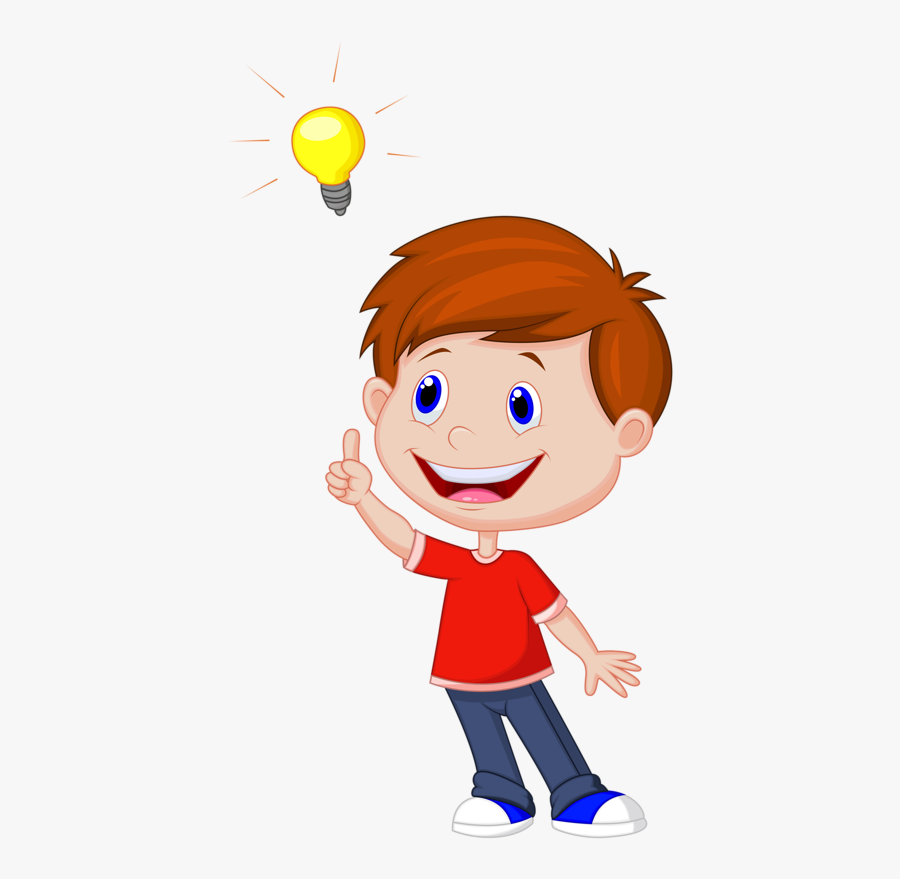 Cartoon Royalty-free Stock Photography Clip Art - Boy With Idea Cartoon, Transparent Clipart