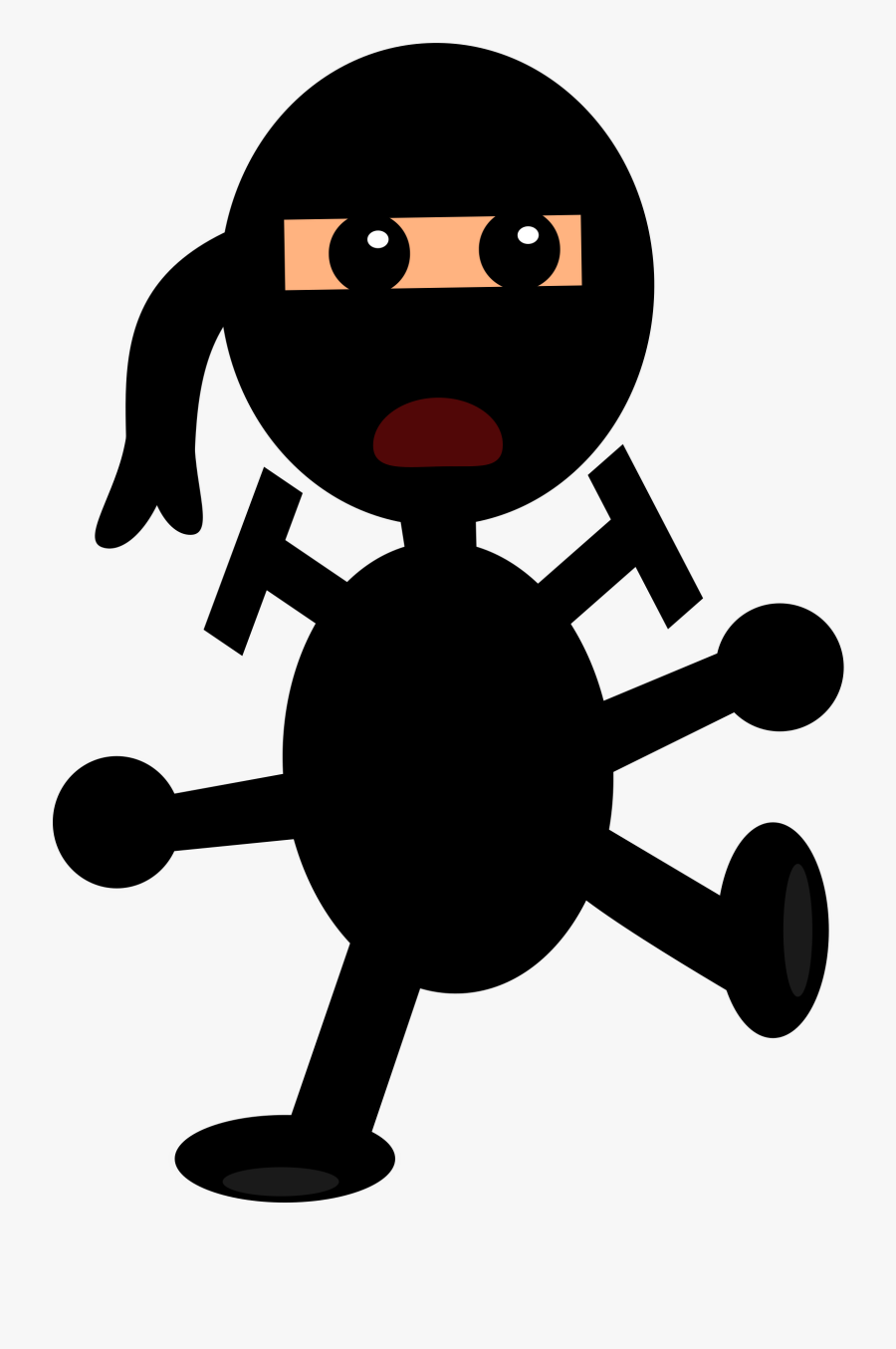 Cartoonninja - Simple Cartoon Png, Transparent Clipart