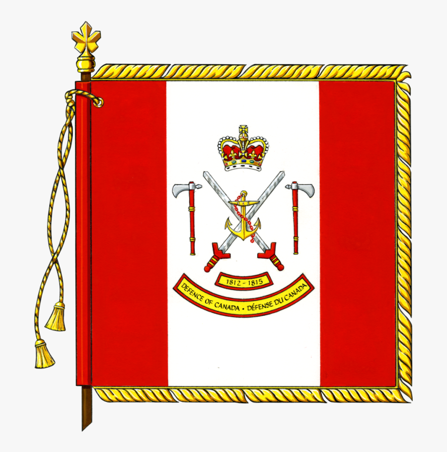 Canadian Forces War Of 1812 Commemorative Banner - War Of 1812 Canadian Flag, Transparent Clipart