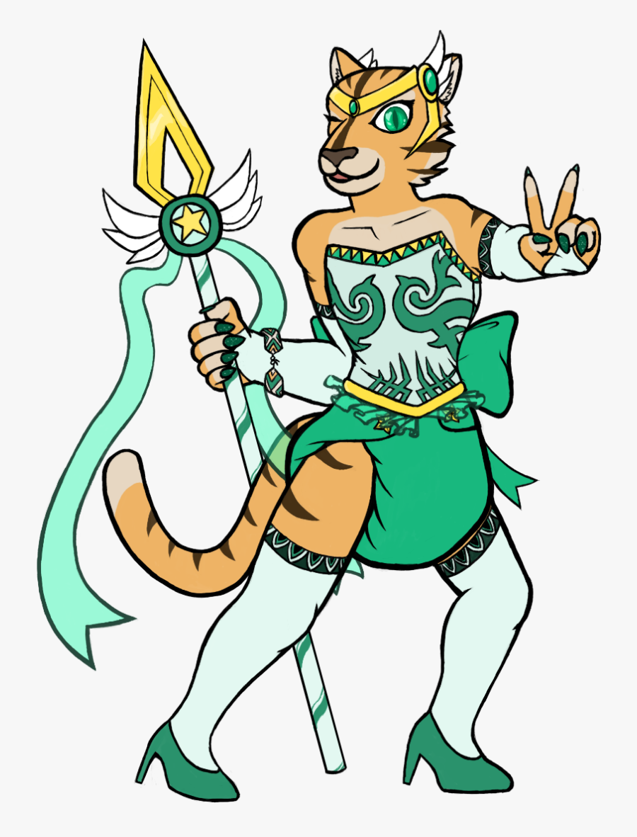 Magical Girl Commission - Magical Girl Spear, Transparent Clipart