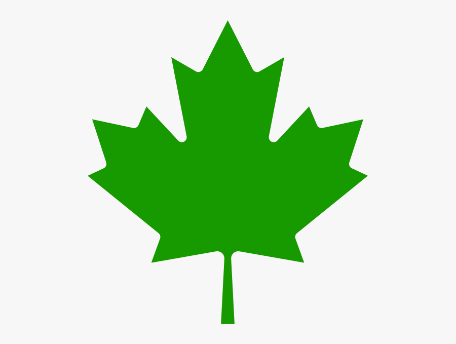 Canada Maple Leaf Green - Green Canadian Maple Leaf, Transparent Clipart