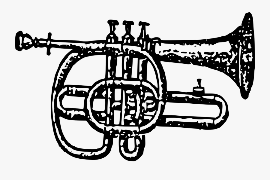 Bugle,musical Instrument,bicycle Drivetrain Part - Trumpet, Transparent Clipart