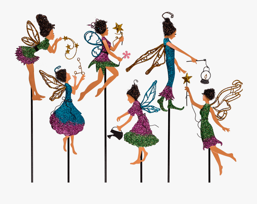 Metall Gartenstecker Elfe, Transparent Clipart