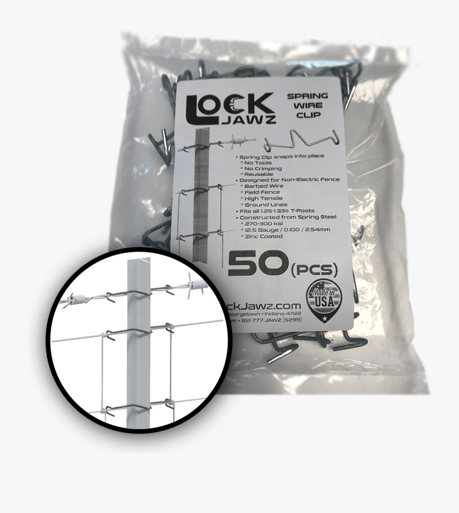 Lockjawz Spring Wire Clips - Industrial Scientific, Transparent Clipart
