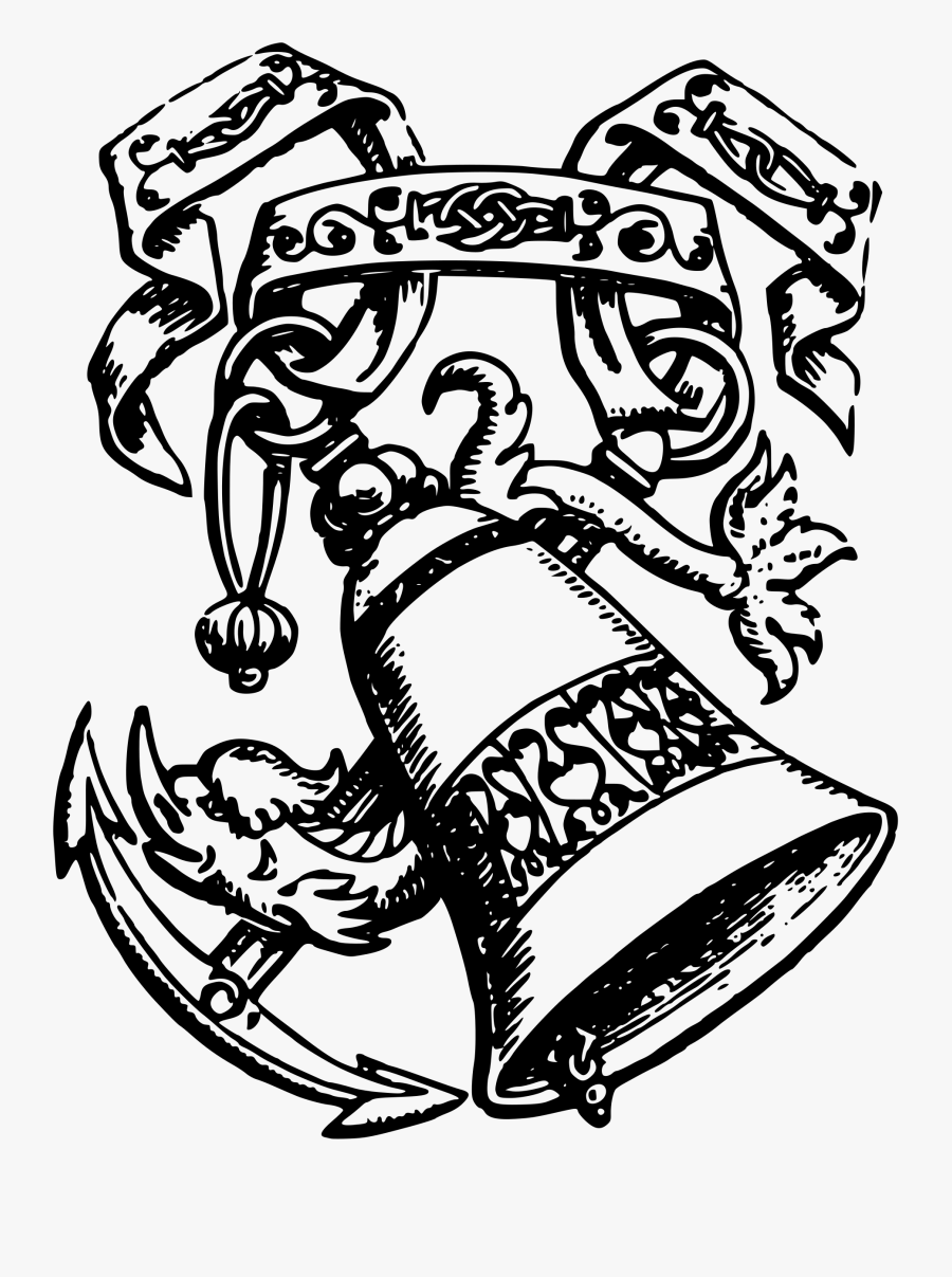 Bell And Anchor Clip Arts - Gambar Desain Jangkar, Transparent Clipart
