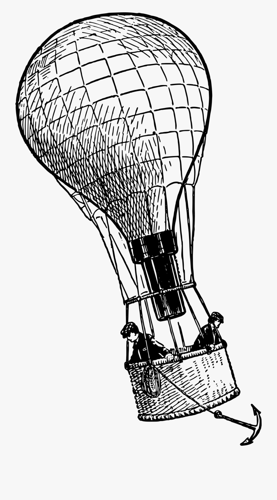 Hot Air Balloon Anchor, Transparent Clipart