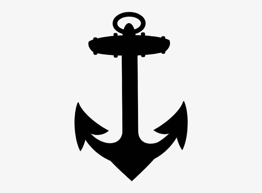 #anchor #black #symbol #hope #silhouette #madewithpicsart, Transparent Clipart