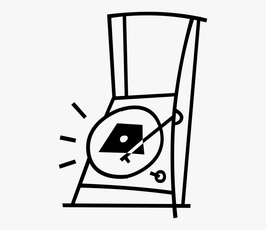 Vector Illustration Of Phonograph Record Player Turntable, Transparent Clipart