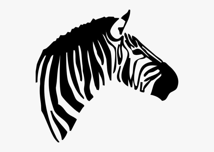 Transparent Zebra Animal Clipart - Zebra Head Transparent Background, Transparent Clipart