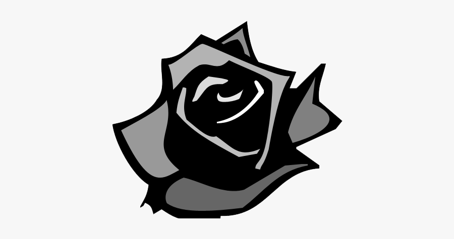 Black Rose Writing Logo, Transparent Clipart