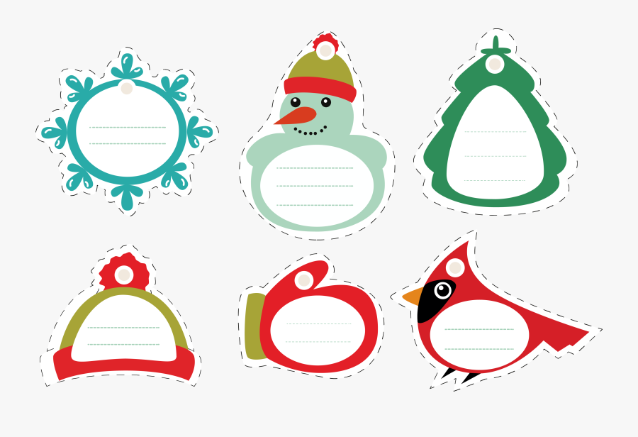 Clip Art Santa Claus Sticker - Christmas Tag Vector, Transparent Clipart