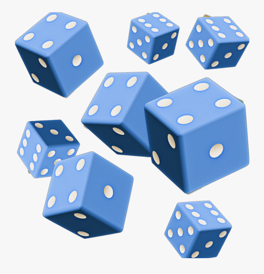 #art #dice #blue #stickers - Dice Game, Transparent Clipart