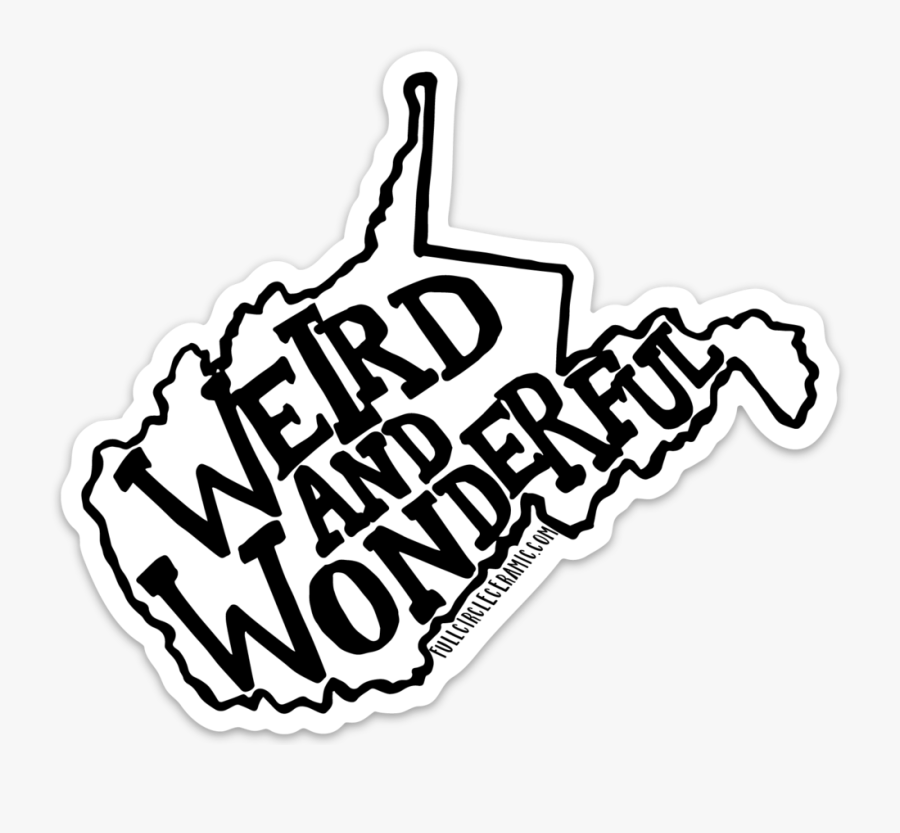 West Virginia Weird And Wonderful Sticker, Transparent Clipart