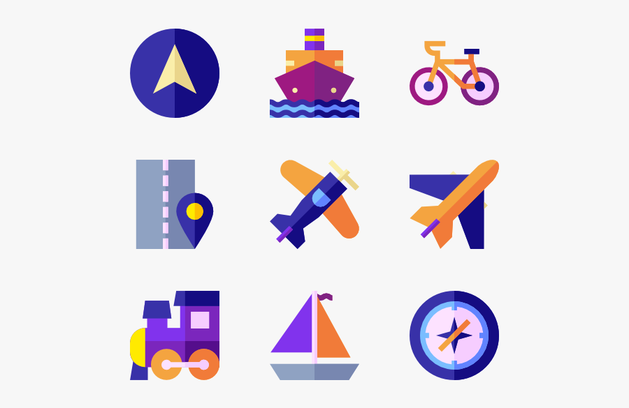 Transportation, Transparent Clipart