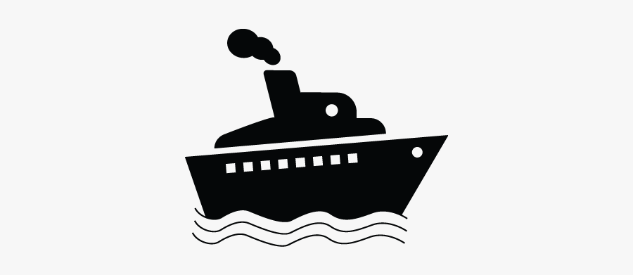 Ship, Cruise, Cargo, Vessel, Yacht Icon - Cruise Ship Clipart Black And White, Transparent Clipart