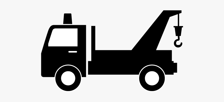 Tow Truck Silhouette Png, Transparent Clipart