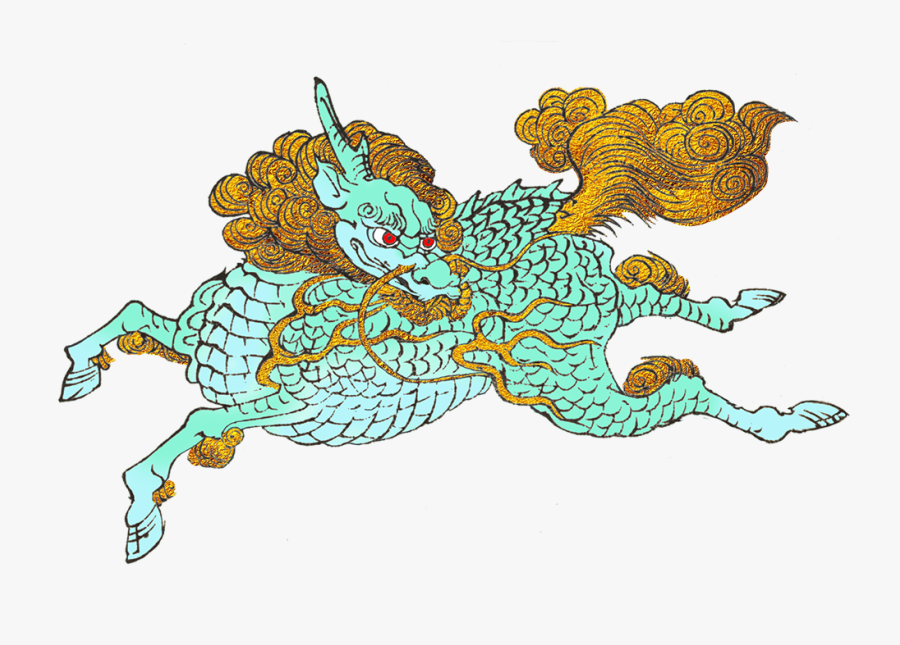 Japanese Air Dragon - Floral Design, Transparent Clipart