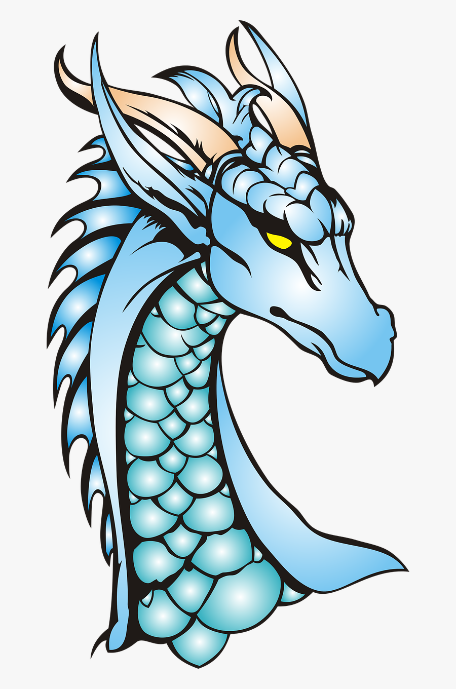 Dragon Neck The Head Of The Free Picture - Dragon Head And Neck, Transparent Clipart