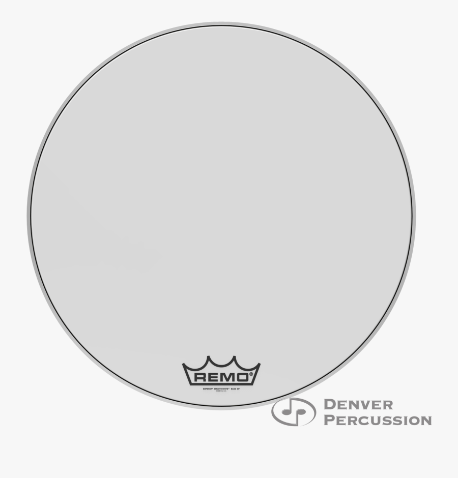 Remo Bb 1228 Mp Bass, Emperor, Smooth White, - Circle, Transparent Clipart