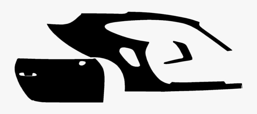 2017-2019 Porsche 911 3m Pro Series Clear Bra Right, Transparent Clipart