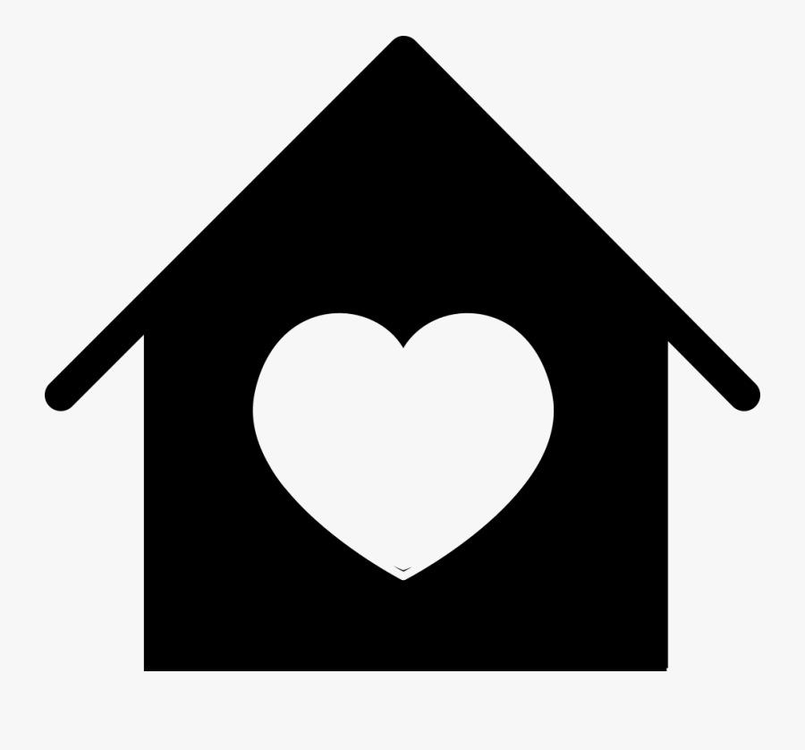 Social Responsibility - House With Heart Icon, Transparent Clipart