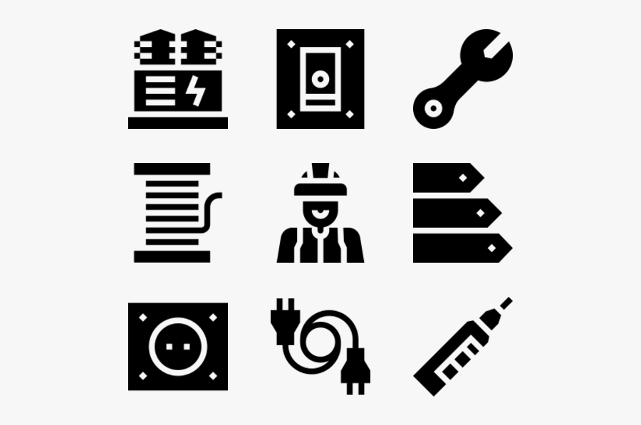 Electrician Tools And Elements - Electrician Tools Clıpart, Transparent Clipart