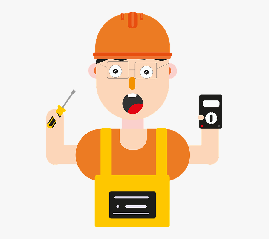 Electrician, Electric, Electricity, Worker - รูป การ์ตูน ช่าง ไฟฟ้า, Transparent Clipart