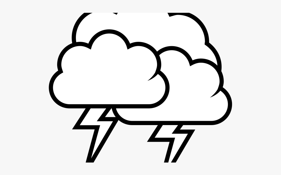 Thunder And Lightning Drawing, Transparent Clipart