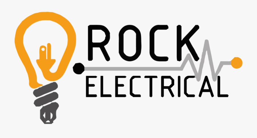 Rock Electrical Logo Revised - Electrician Logo Design Transparent, Transparent Clipart