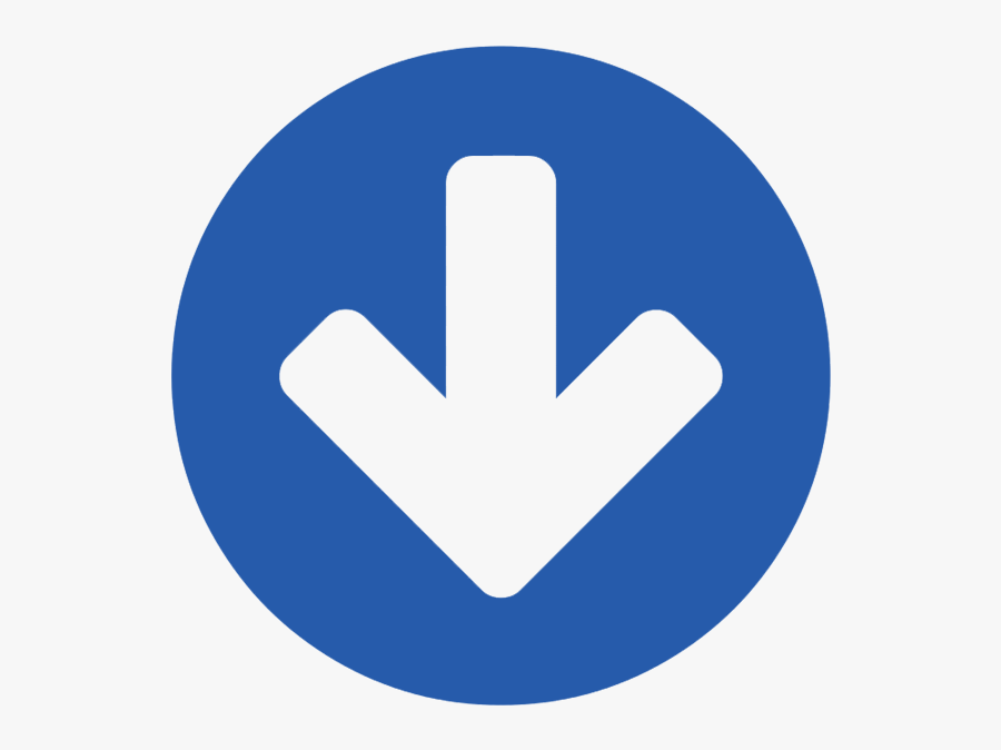 Down Arrow, Transparent Clipart