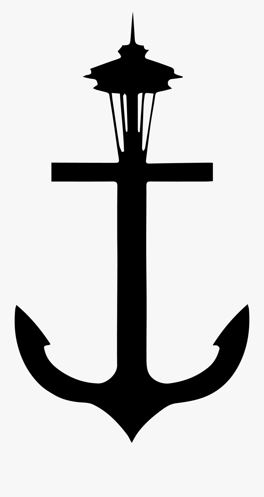 Anchor Black And White Clip Art, Transparent Clipart
