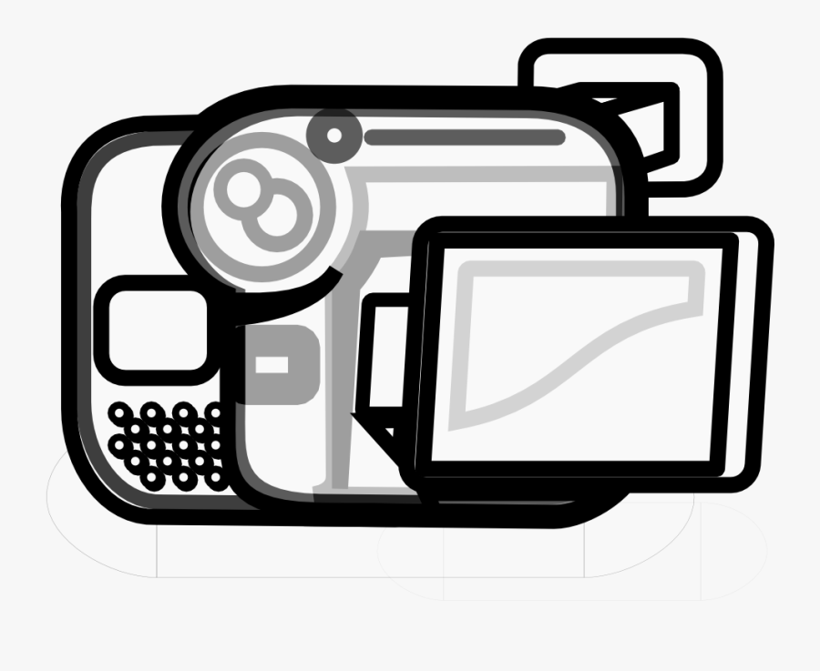Camera Clip Art Black And White, Transparent Clipart