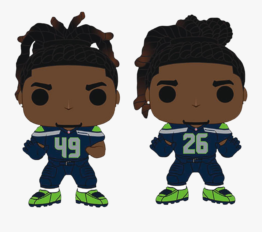 Griffin Brothers Seattle Seahawks Funko Pop Vinyl Figure, Transparent Clipart