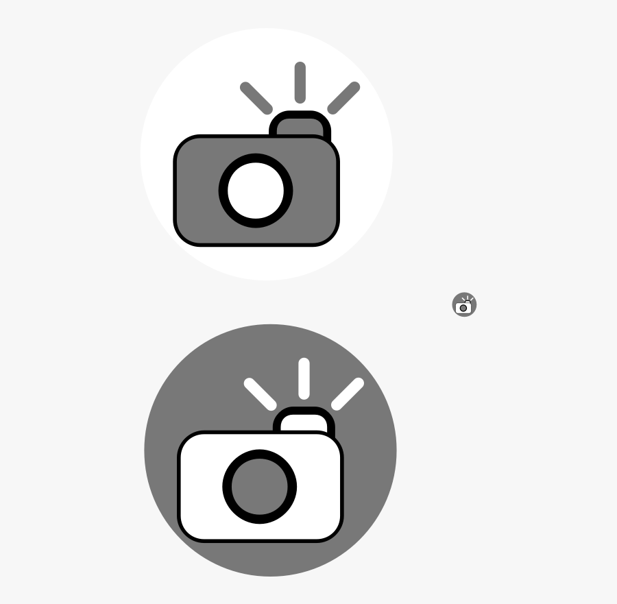 Clipart - Camera Icons, Transparent Clipart