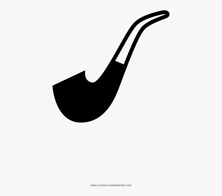 Tobacco Pipe Coloring Page, Transparent Clipart