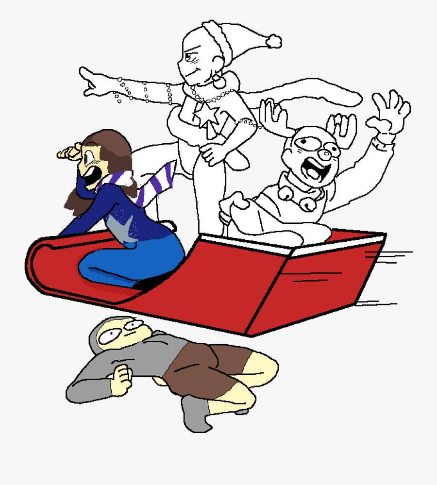 Sleigh Clip Art, Transparent Clipart