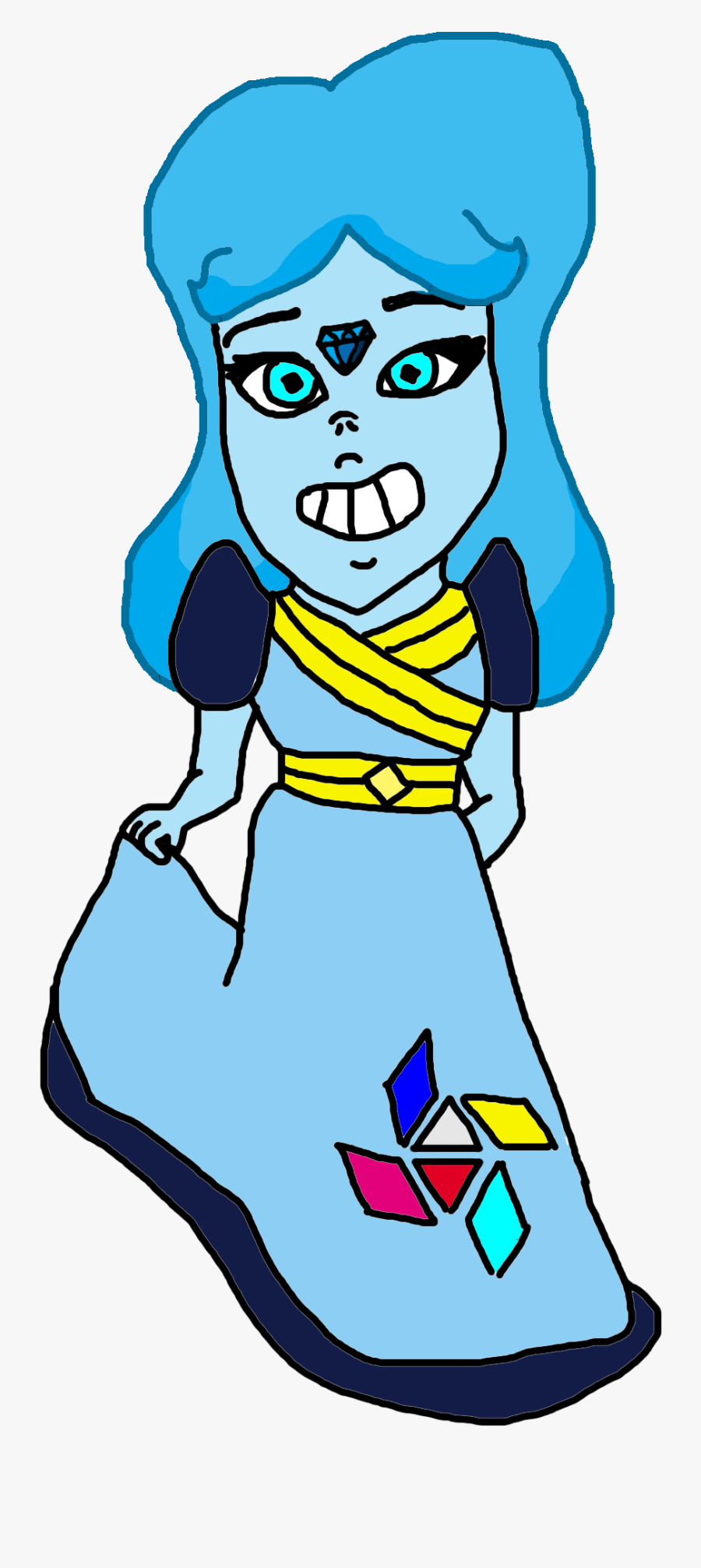 Sky Diamond Fan Gem Clipart , Png Download, Transparent Clipart