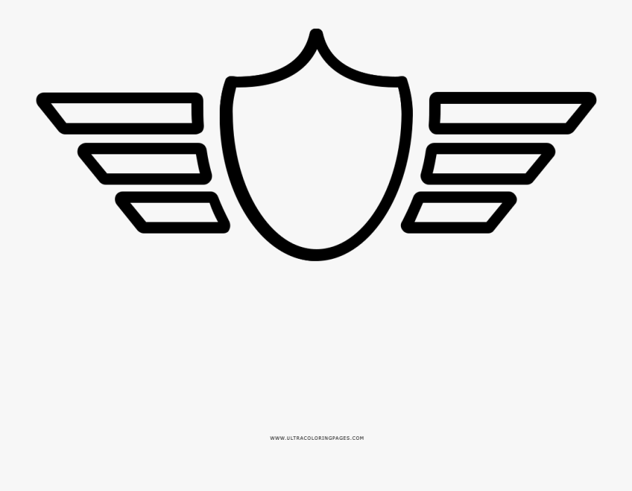 Pilot Wings Badge Coloring Page - Symbol Of Battle Of Midway, Transparent Clipart
