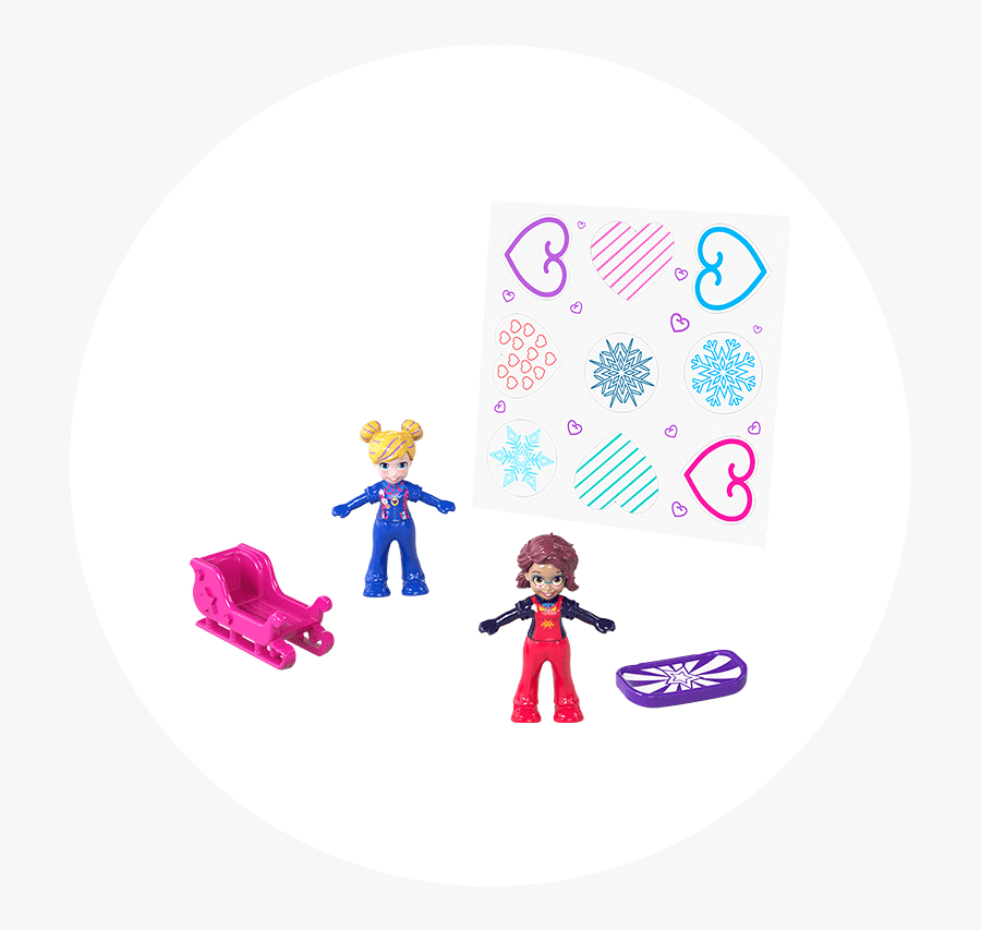 Polly Pocket Big Pocket World Snow Secret Compact, Transparent Clipart