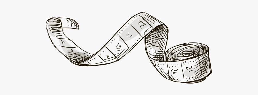 Check Your Size - Tape Measure Illustration Png, Transparent Clipart