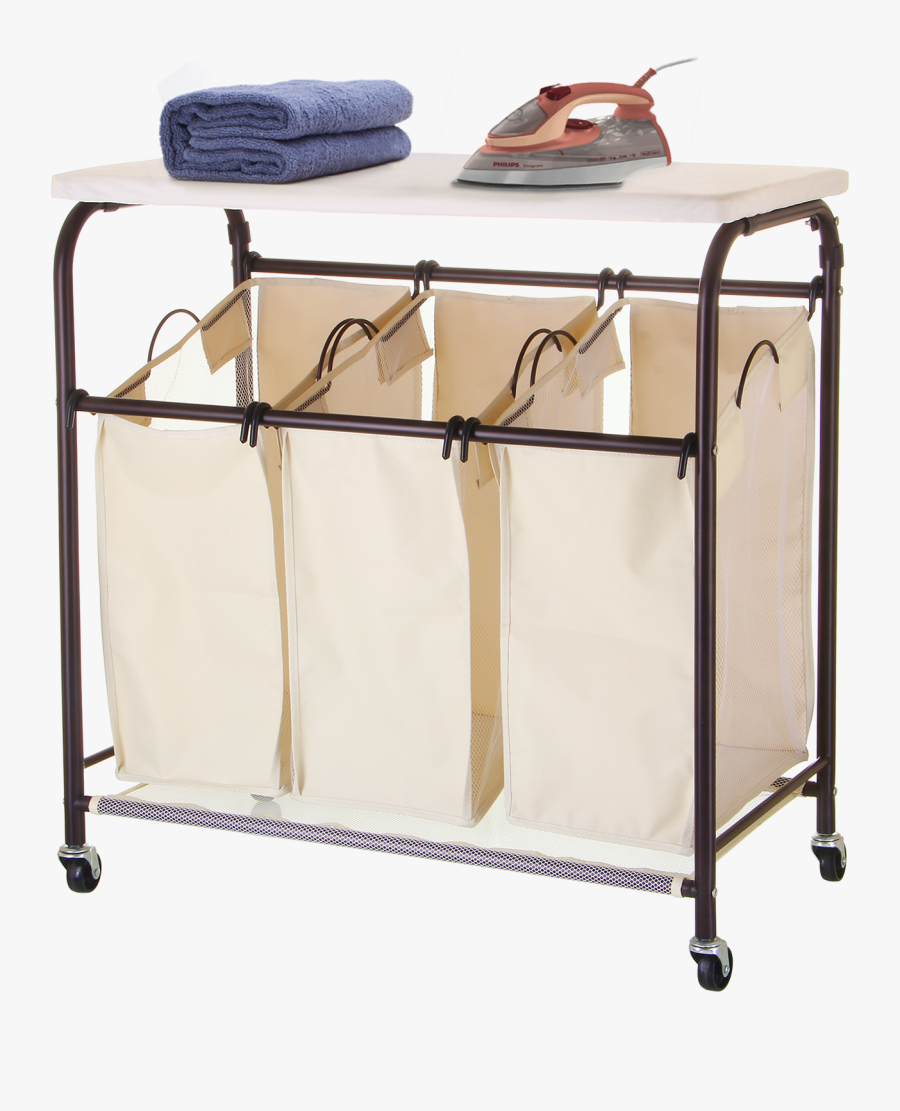 Ironing Board Laundry Hamper, Transparent Clipart