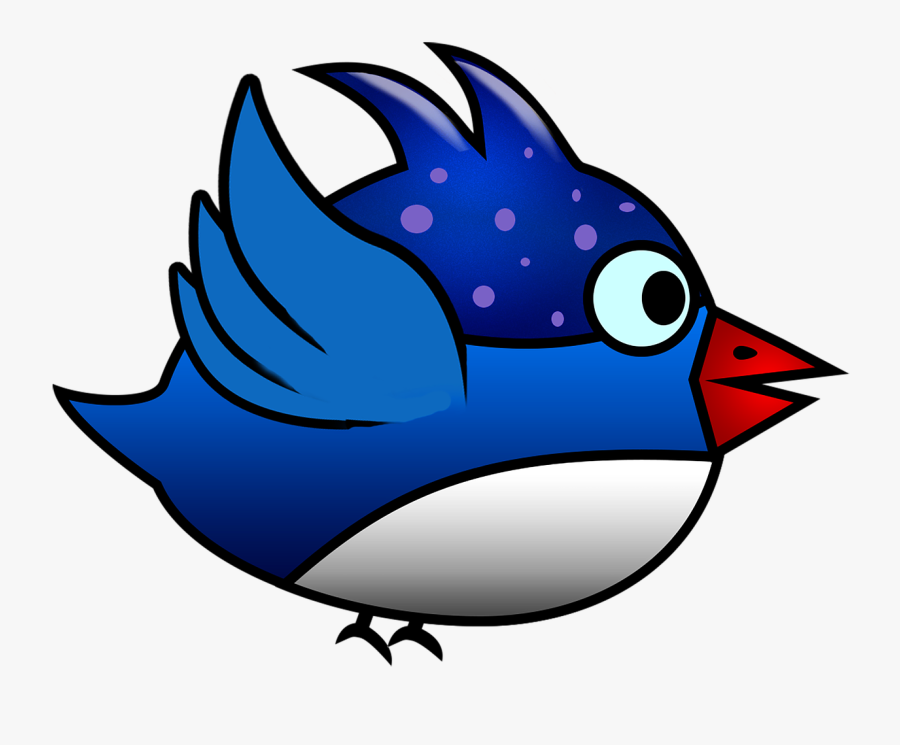 Blue, Bird, Animal, Wing, Cute, Colorful, Fly, Icon - Portable Network Graphics, Transparent Clipart
