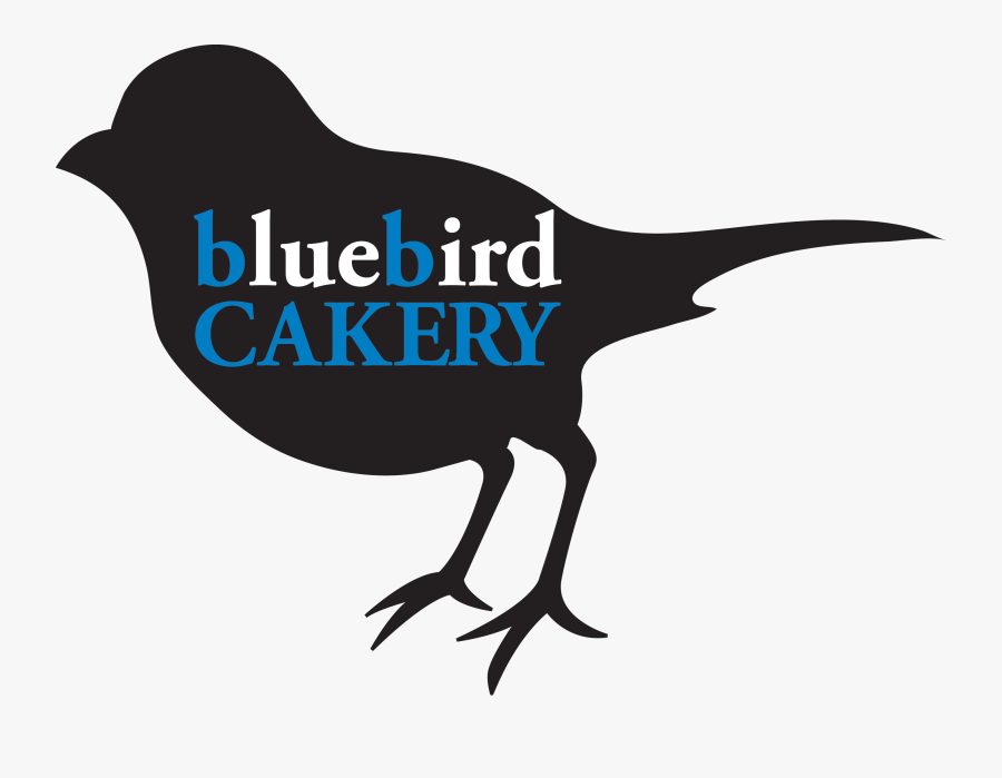 Bluebird Cakery Logo Design Avenue - Bird Silhouette, Transparent Clipart