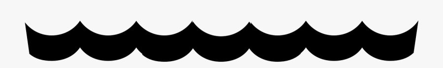 Wave Pattern Surface Free Picture - Ocean Waves Clipart Black And White, Transparent Clipart