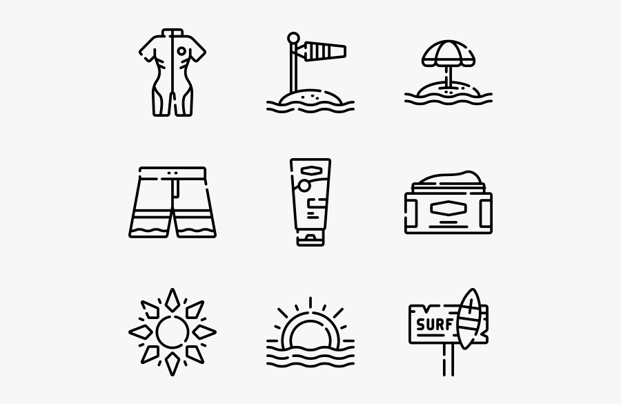 Surf - Work Icon, Transparent Clipart