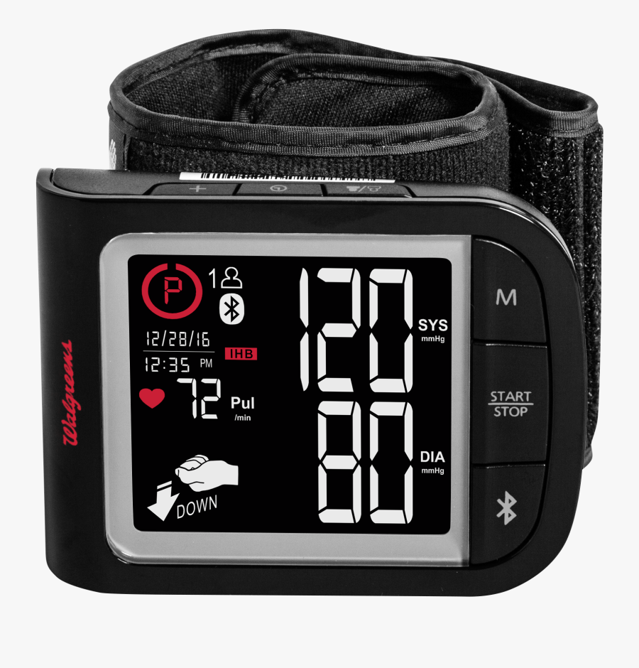 Clip Art Blood Pressure Machine Walgreens - Walgreens Blood Pressure Monitor, Transparent Clipart